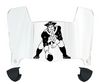 New England Patriots Retro Throwback Mini Football Helmet Visor Shield w/ Clips - PICK VISOR & LOGO COLOR