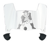 New England Patriots Retro Throwback Mini Football Helmet Visor Shield w/ Clips - PICK VISOR & LOGO COLOR