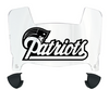 New England Patriots Retro Throwback Mini Football Helmet Visor Shield w/ Clips - PICK VISOR & LOGO COLOR