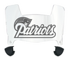 New England Patriots Retro Throwback Mini Football Helmet Visor Shield w/ Clips - PICK VISOR & LOGO COLOR