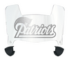 New England Patriots Retro Throwback Mini Football Helmet Visor Shield w/ Clips - PICK VISOR & LOGO COLOR