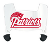 New England Patriots Retro Throwback Mini Football Helmet Visor Shield w/ Clips - PICK VISOR & LOGO COLOR