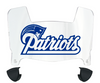 New England Patriots Retro Throwback Mini Football Helmet Visor Shield w/ Clips - PICK VISOR & LOGO COLOR