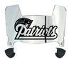 New England Patriots Retro Throwback Mini Football Helmet Visor Shield w/ Clips - PICK VISOR & LOGO COLOR