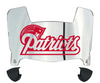 New England Patriots Retro Throwback Mini Football Helmet Visor Shield w/ Clips - PICK VISOR & LOGO COLOR