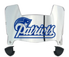 New England Patriots Retro Throwback Mini Football Helmet Visor Shield w/ Clips - PICK VISOR & LOGO COLOR