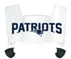 New England Patriots Mini Football Helmet Visor Shield w/ Clips - PICK VISOR & LOGO COLOR