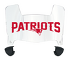 New England Patriots Mini Football Helmet Visor Shield w/ Clips - PICK VISOR & LOGO COLOR
