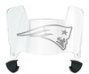 New England Patriots Mini Football Helmet Visor Shield w/ Clips - PICK VISOR & LOGO COLOR