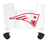New England Patriots Mini Football Helmet Visor Shield w/ Clips - PICK VISOR & LOGO COLOR