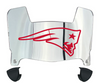 New England Patriots Mini Football Helmet Visor Shield w/ Clips - PICK VISOR & LOGO COLOR