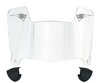 New England Patriots Mini Football Helmet Visor Shield w/ Clips - PICK VISOR & LOGO COLOR