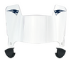 New England Patriots Mini Football Helmet Visor Shield w/ Clips - PICK VISOR & LOGO COLOR