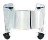 New England Patriots Mini Football Helmet Visor Shield w/ Clips - PICK VISOR & LOGO COLOR