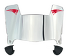 New England Patriots Mini Football Helmet Visor Shield w/ Clips - PICK VISOR & LOGO COLOR
