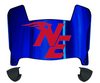 New England Patriots Mini Football Helmet Visor Shield w/ Clips - PICK VISOR & LOGO COLOR