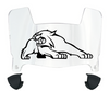 New Hampshire Wildcats Mini Football Helmet Visor Shield w/ Clips - PICK VISOR & LOGO COLOR
