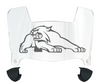 New Hampshire Wildcats Mini Football Helmet Visor Shield w/ Clips - PICK VISOR & LOGO COLOR