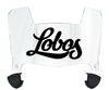 New Mexico Lobos Mini Football Helmet Visor Shield w/ Clips - PICK VISOR & LOGO COLOR