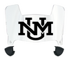 New Mexico Lobos Mini Football Helmet Visor Shield w/ Clips - PICK VISOR & LOGO COLOR
