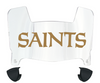 New Orleans Saints Retro Throwback Mini Football Helmet Visor Shield w/ Clips - PICK VISOR & LOGO COLOR