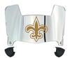 New Orleans Saints Mini Football Helmet Visor Shield w/ Clips - PICK VISOR & LOGO COLOR