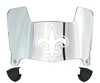 New Orleans Saints Mini Football Helmet Visor Shield w/ Clips - PICK VISOR & LOGO COLOR
