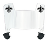 New Orleans Saints Mini Football Helmet Visor Shield w/ Clips - PICK VISOR & LOGO COLOR