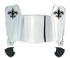 New Orleans Saints Mini Football Helmet Visor Shield w/ Clips - PICK VISOR & LOGO COLOR