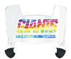 New York Giants Limited Edition Mini Football Helmet Visor Shield w/ Clips - PICK VISOR & LOGO COLOR