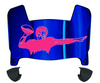 New York Giants Limited Edition Mini Football Helmet Visor Shield w/ Clips - PICK VISOR & LOGO COLOR