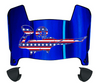 New York Giants Limited Edition Mini Football Helmet Visor Shield w/ Clips - PICK VISOR & LOGO COLOR