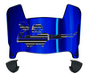 New York Giants Limited Edition Mini Football Helmet Visor Shield w/ Clips - PICK VISOR & LOGO COLOR