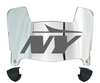 New York Jets Mini Football Helmet Visor Shield w/ Clips - PICK VISOR & LOGO COLOR