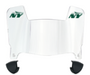 New York Jets Mini Football Helmet Visor Shield w/ Clips - PICK VISOR & LOGO COLOR
