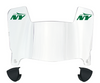 New York Jets Mini Football Helmet Visor Shield w/ Clips - PICK VISOR & LOGO COLOR