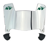 New York Jets Mini Football Helmet Visor Shield w/ Clips - PICK VISOR & LOGO COLOR