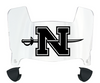 Nicholls State Colonels Mini Football Helmet Visor Shield w/ Clips - PICK VISOR & LOGO COLOR