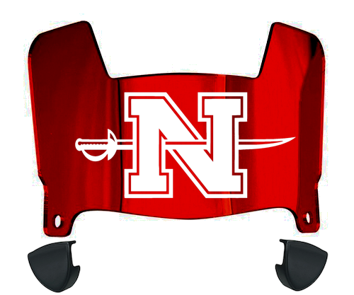 Nicholls State Colonels Mini Football Helmet Visor Shield w/ Clips - PICK VISOR & LOGO COLOR