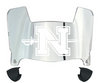 Nicholls State Colonels Mini Football Helmet Visor Shield w/ Clips - PICK VISOR & LOGO COLOR