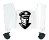 Nicholls State Colonels Mini Football Helmet Visor Shield w/ Clips - PICK VISOR & LOGO COLOR