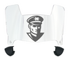 Nicholls State Colonels Mini Football Helmet Visor Shield w/ Clips - PICK VISOR & LOGO COLOR