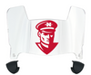 Nicholls State Colonels Mini Football Helmet Visor Shield w/ Clips - PICK VISOR & LOGO COLOR