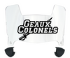 Nicholls State Colonels Mini Football Helmet Visor Shield w/ Clips - PICK VISOR & LOGO COLOR