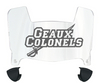 Nicholls State Colonels Mini Football Helmet Visor Shield w/ Clips - PICK VISOR & LOGO COLOR
