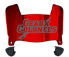 Nicholls State Colonels Mini Football Helmet Visor Shield w/ Clips - PICK VISOR & LOGO COLOR