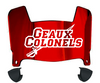Nicholls State Colonels Mini Football Helmet Visor Shield w/ Clips - PICK VISOR & LOGO COLOR