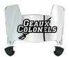 Nicholls State Colonels Mini Football Helmet Visor Shield w/ Clips - PICK VISOR & LOGO COLOR