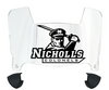 Nicholls State Colonels Mini Football Helmet Visor Shield w/ Clips - PICK VISOR & LOGO COLOR