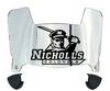 Nicholls State Colonels Mini Football Helmet Visor Shield w/ Clips - PICK VISOR & LOGO COLOR